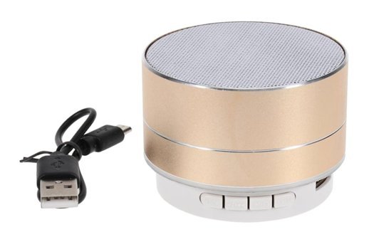 Kichouse Mini Radyolu Gold Bluetooth Hoparlör