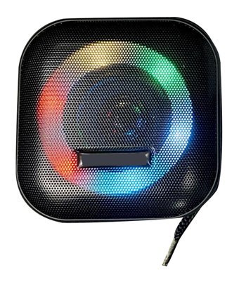 Goshyda Mini Işıklı Siyah Bluetooth Hoparlör