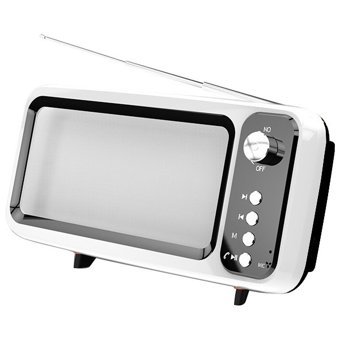 Zsykd MB-8 Retro 5 W Beyaz Bluetooth Hoparlör