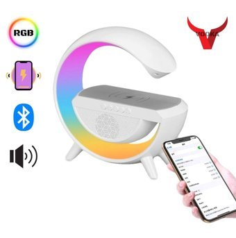 Vooka Gece Lambası 5 W Işıklı Beyaz Bluetooth Hoparlör