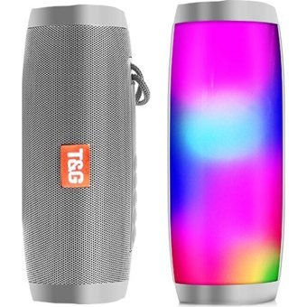 T&G TG106 10 W Radyolu Işıklı Gri Bluetooth Hoparlör