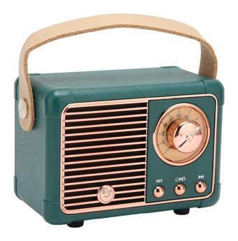 Goshyda Retro 3 W Radyolu Yeşil Bluetooth Hoparlör