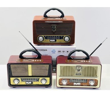 Torima Nostaljik 2 W Radyolu Işıklı Siyah Bluetooth Hoparlör