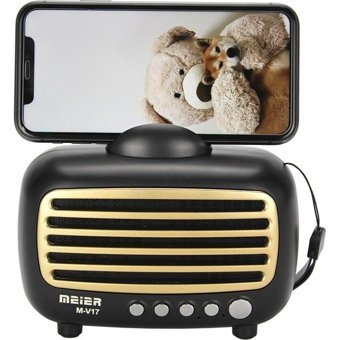 Meier M-V17BT 5 W Radyolu Işıklı Gri Bluetooth Hoparlör