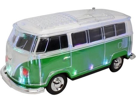 Wester WS-267BT 1967 Model T1 Vosvos 10 W Radyolu Işıklı Yeşil Bluetooth Hoparlör