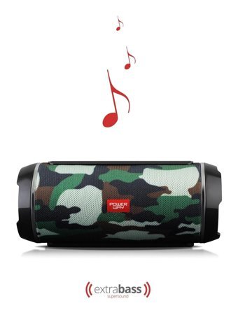 Powerway WRX05 Radyolu Kamuflaj Bluetooth Hoparlör