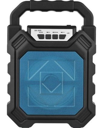 Turgut Ticaret SK-668 5 W Işıklı Mavi Bluetooth Hoparlör