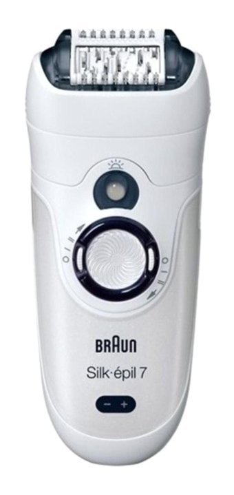 Braun Silk Epil 7 7281 Yüz Genital Bölge Tüm Vücut Kaş Bıyık Koltuk Altı Bacak İçin 40 Cımbızlı 2 Başlıklı Kablosuz Işıklı Islak Kuru Epilasyon Aleti Beyaz