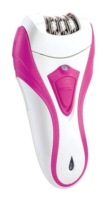 Cvs DN 7702 Genital Bölge Tüm Vücut Koltuk Altı Bacak İçin 6 Cımbızlı 1 Başlıklı Kablosuz Işıklı Kuru Epilasyon Aleti Pembe