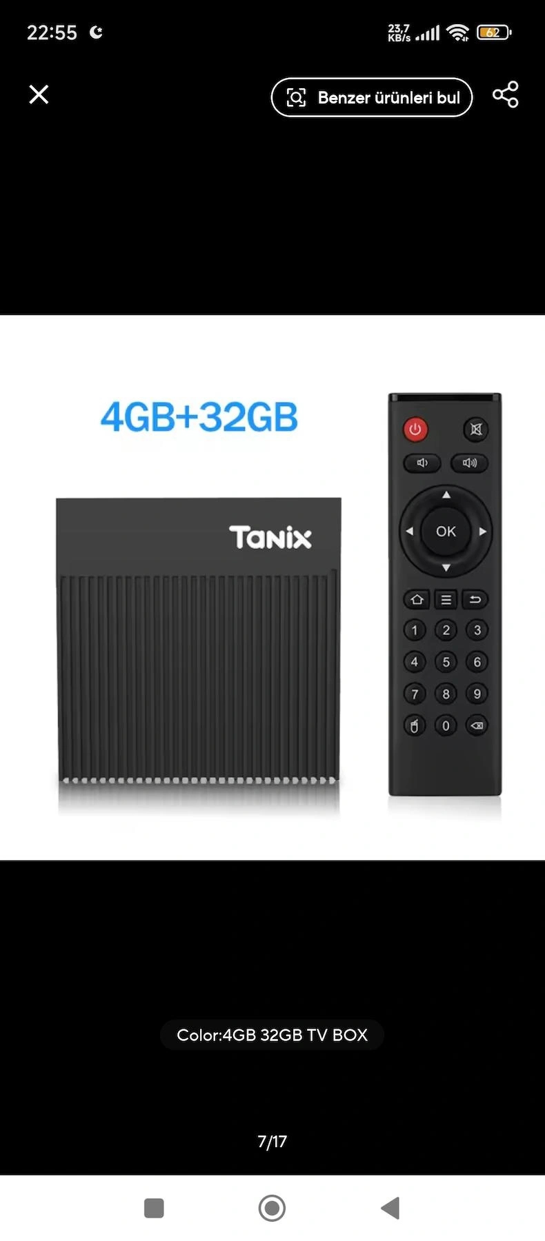 Tanix X4 32 GB Kapasiteli 4 GB Ram Wifi 4K Android 11 TV Box