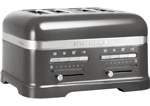 Kitchenaid Artisan 5KMT4205 4 Dilim Kırıntı Tepsili 2500 W Gümüş Retro Ekmek Kızartma Makinesi