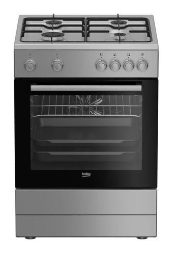 Beko 400-1 G 66 lt A Enerji Sınıfı Analog Modern Doğalgaz Ocaklı Tam Boy Solo Fırın Gri