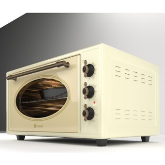 Innova Rustik 45 lt Izgaralı Vintage Midi Fırın Bej