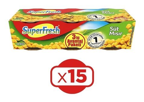 Superfresh Konserve Mısır 45x200 gr