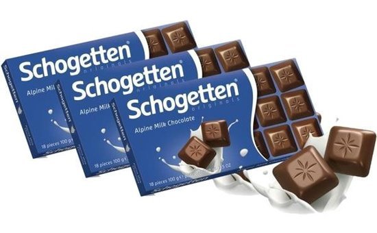 Schogetten Alpine Milk Sütlü Çikolata 100 gr 3'lü