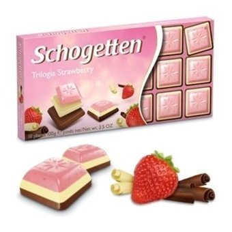 Schogetten Çilekli-Yoğurtlu Sütlü Çikolata 100 gr 5'li