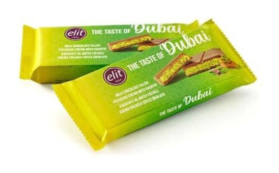 Elit Dubai Antep Fıstığı-Kadayıf Sütlü Çikolata 90 gr 2'li