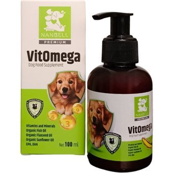 Nanbell Vitomega C Vitamini B Vitamini Köpekler İçin Tüy Sağlığı İçin 100 ml Sıvı Köpek Vitamini