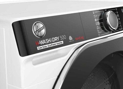 Hoover HDP 4149AMBC/1-S 14 kg 1400 Devir A Enerji Sınıfı Buharlı Beyaz Kurutmalı Solo Çamaşır Makinesi
