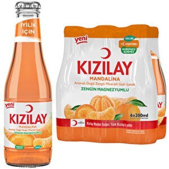 Kızılay Mandalinalı Maden Suyu 6'lı 200 ml