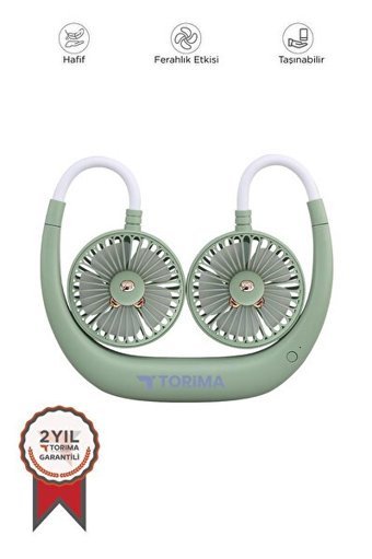 Torima F-10 Mini Sessiz Boyun Boyun Askılı Vantilatör Yeşil