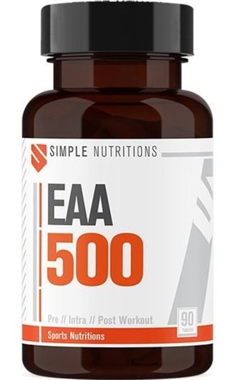 Simple Nutritions EAA 500 Kompleks BCAA 90 Adet Tablet