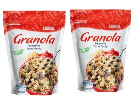 Harras Badem-Turna yemişi Granola 2x300 gr