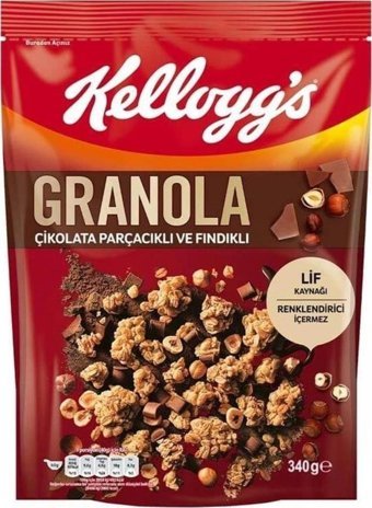 Kellogg's Çikolatalı-Fındıklı Granola 12x340 gr