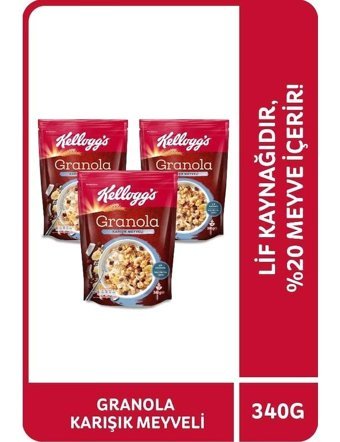 Kellogg's Karışık Meyveli Granola 3x340 gr