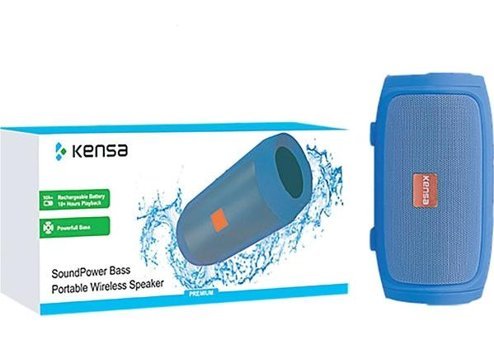 Kensa Taşınabilir Mavi Bluetooth Hoparlör