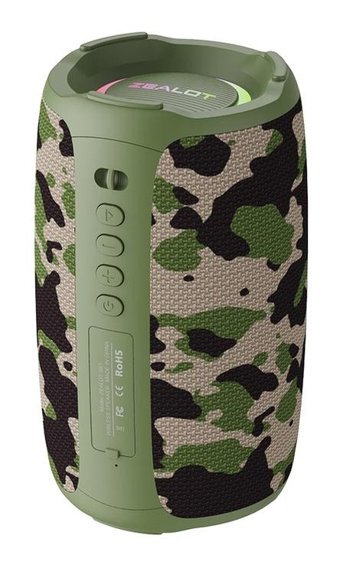 Zealot S61 Taşınabilir Kamuflaj Bluetooth Hoparlör