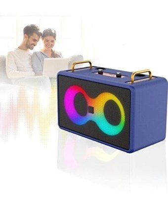 Torima M4403 30 W Radyolu Işıklı Taşınabilir Mavi Bluetooth Hoparlör