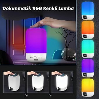 Cosmostech DY20 Işıklı Taşınabilir Çok Renkli Bluetooth Hoparlör