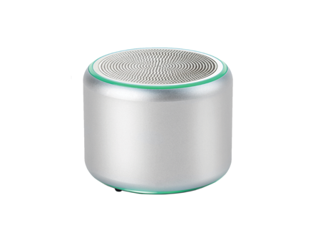 Logia Mini 5 W Işıklı Taşınabilir Gümüş Bluetooth Hoparlör