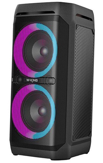 W-King T11 220 W Işıklı Taşınabilir Siyah Bluetooth Hoparlör