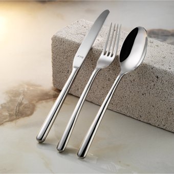 Aryıldız Lyon Parlak 84 Parça 12 Kişilik Çatal Kaşık Bıçak Takımı Gümüş