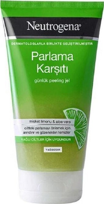 Neutrogena Parlama Karşıtı Misket Limonu&Aloe Vera Siyah Nokta Karşıtı Jel Tüp Yüz Peelingi 24x150 ml