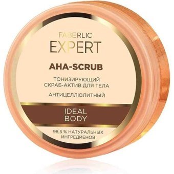 Faberlic AHA Scrub Sıkılaştırıcı Krem Kavanoz Yüz ve Vücut Peelingi 185 gr