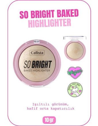 Callista So Bright Baked 01 Snowy Glowy Light Pot Toz Highlighter