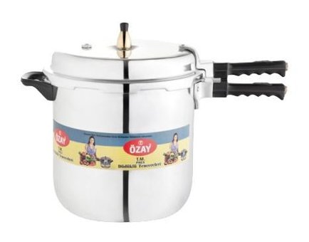 Özay Clipso Kapak Alüminyum Tabanlı 18 lt Düdüklü Tencere Gri