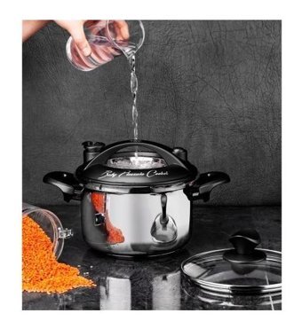 Taç Baby Clipso Kapak Termik Tabanlı 2.5 lt Düdüklü Tencere Siyah