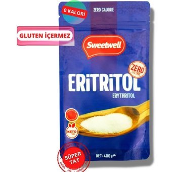 Sweetwell Sıfır Kalori Eritritol Glutensiz Tatlandırıcı Toz Şeker 400 gr