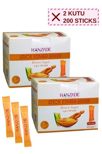 Hanzade Bitkisel Esmer Toz Şeker 2x300 gr