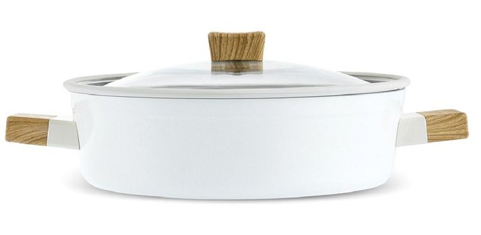 Karaca Swiss Crystal Creamy Wood Karnıyarık Tencere 30 Cm