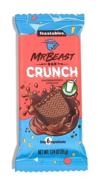 Feastables Mr Beast Bar Crunch Sütlü Çikolata 35 gr