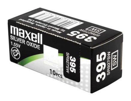 Maxell SR927SW 395 1.55 V 55 mAh Silver Oxide Düğme Pil 10'lu