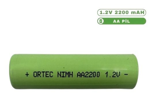Ortec 1.2 V 2200 mAh Ni-Mh AA / Kalem Şarjlı Pil