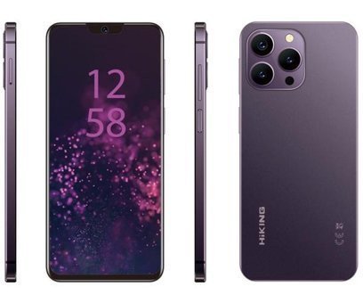 Hiking A46 128 GB Hafıza 6 GB Ram 6.59 inç 48 MP Çift Hatlı IPS LCD Ekran Android Akıllı Cep Telefonu Mor