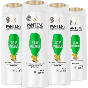 Pantene Pro-V Güç ve Parlaklık Tüm Saçlar İçin 3'ü 1 Arada Şampuan 4x350 ml