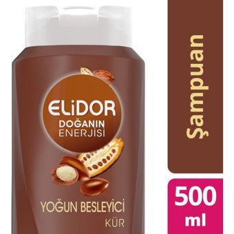 Elidor Doğanın Enerjisi Hacim Veren Yıpranmış Saçlar İçin Shea Yağı 2'si 1 Arada Şampuan 500 ml